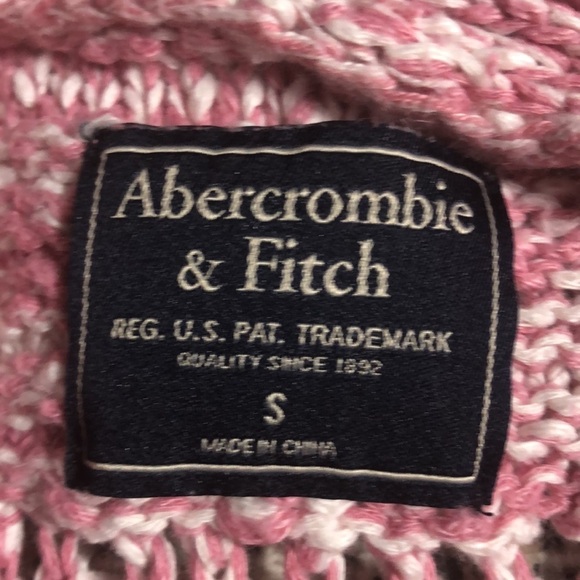 Abercrombie & Fitch Cardigan Pink Sweater with Pockets Size Small - Picture 3 of 3